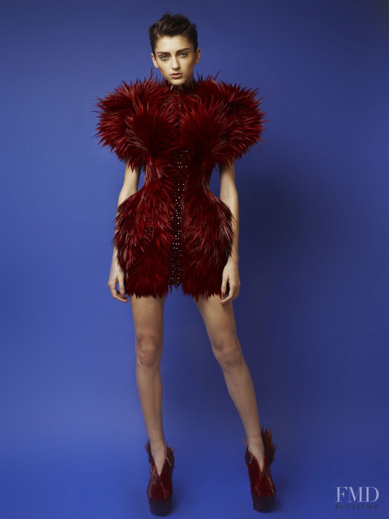 Alexandra Rudakova featured in  the Serkan Cura fashion show for Autumn/Winter 2013
