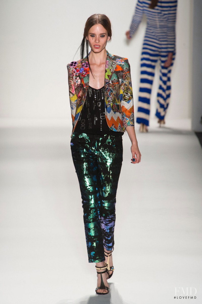 Carolina Ballesteros featured in  the Libertine fashion show for Spring/Summer 2014