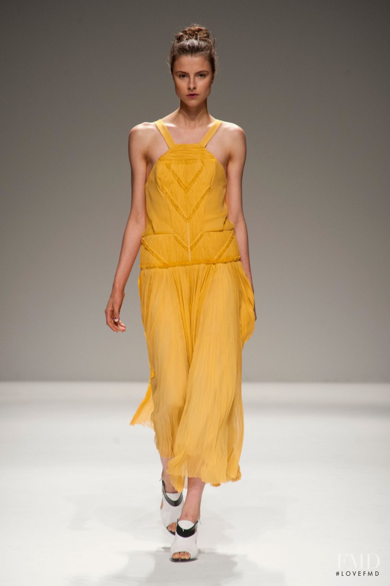Isaac Lindsay featured in  the Bibhu Mohapatra fashion show for Spring/Summer 2014