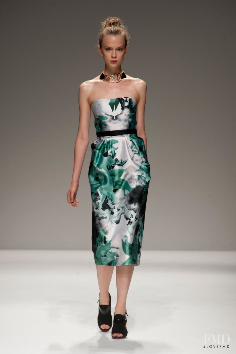 Alisha Judge featured in  the Bibhu Mohapatra fashion show for Spring/Summer 2014