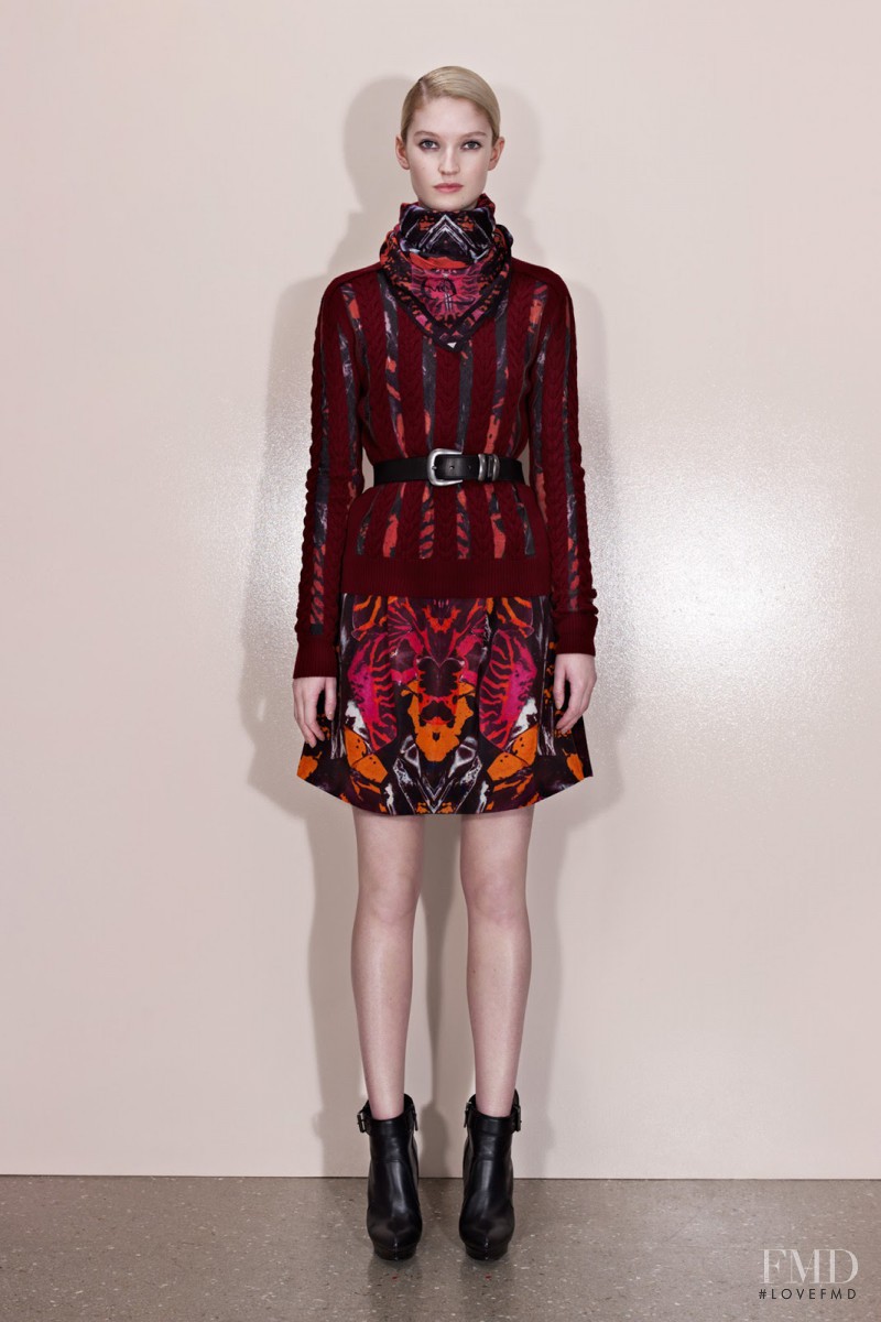 Helena Greyhorse featured in  the McQ Alexander McQueen fashion show for Pre-Fall 2013