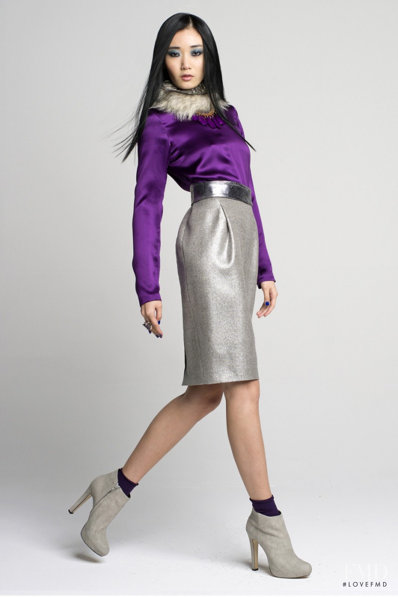 Yi Fei Li featured in  the Luciano Soprani fashion show for Autumn/Winter 2014