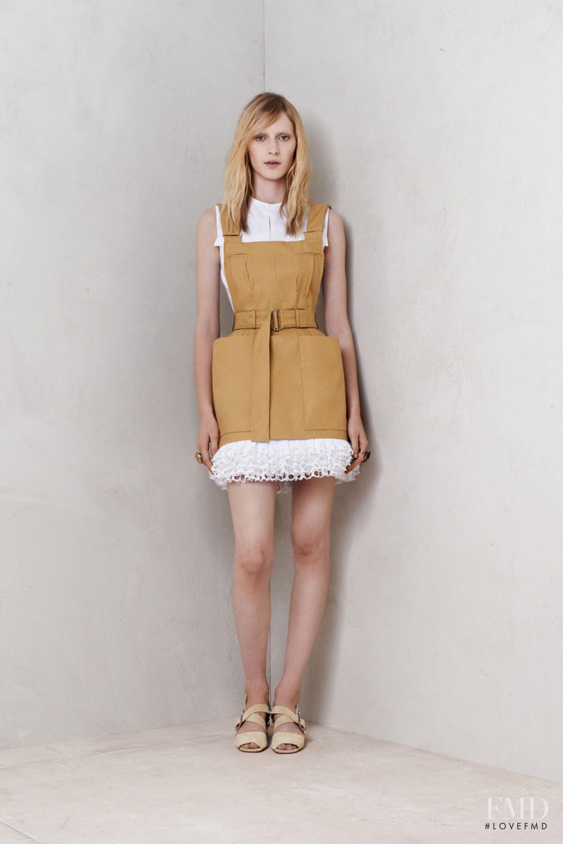 Julia Nobis featured in  the Alexander McQueen fashion show for Resort 2014