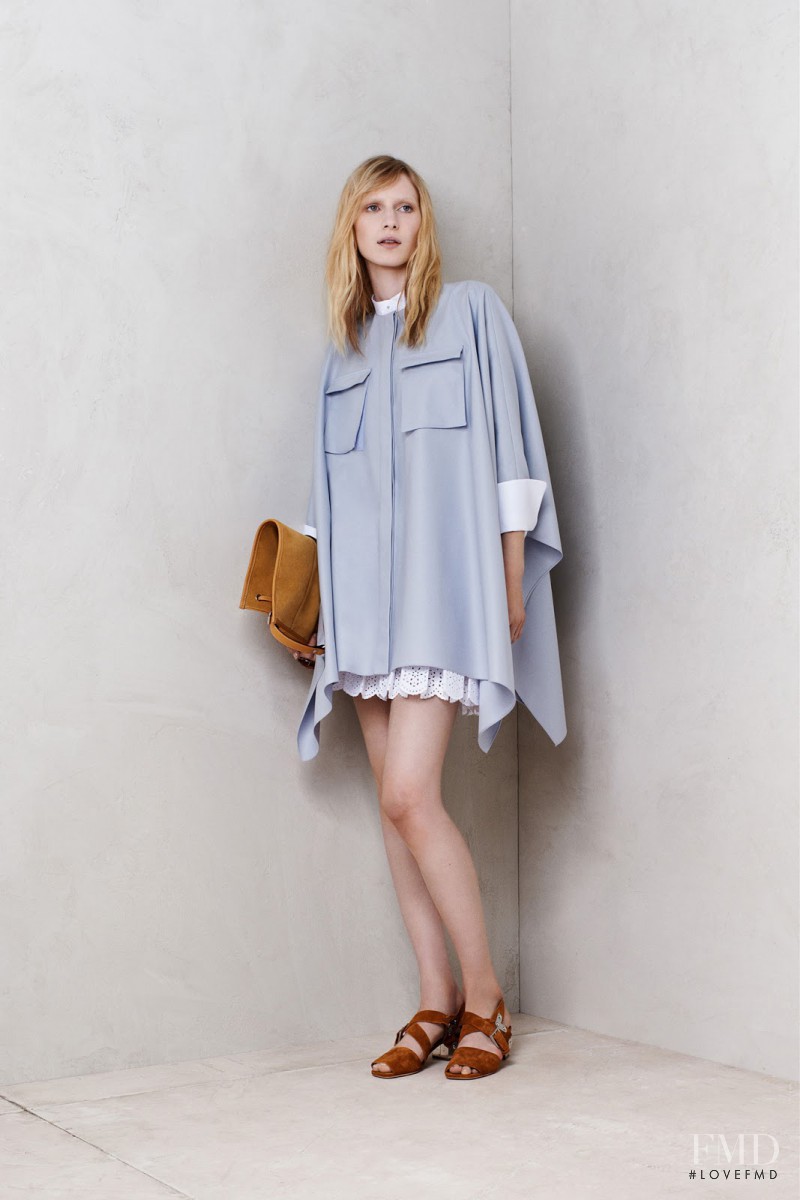 Julia Nobis featured in  the Alexander McQueen fashion show for Resort 2014