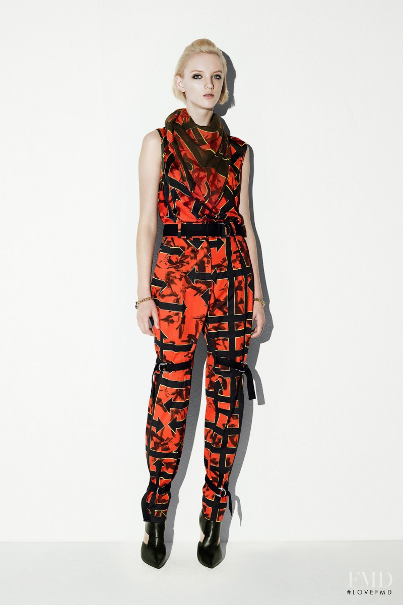 April Tiplady featured in  the McQ Alexander McQueen fashion show for Resort 2014