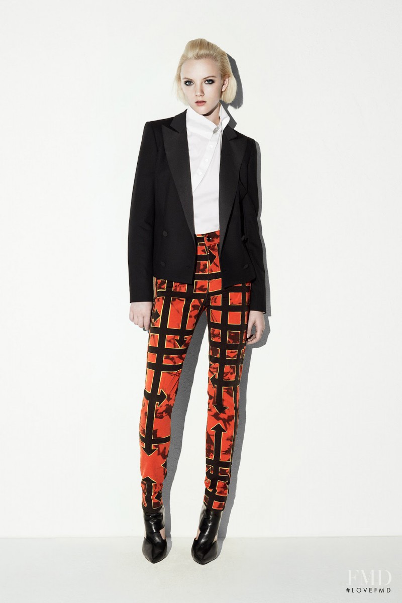 April Tiplady featured in  the McQ Alexander McQueen fashion show for Resort 2014