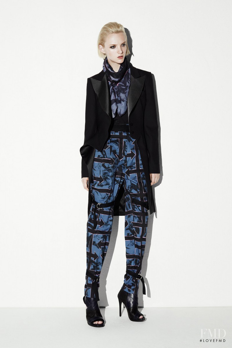 April Tiplady featured in  the McQ Alexander McQueen fashion show for Resort 2014