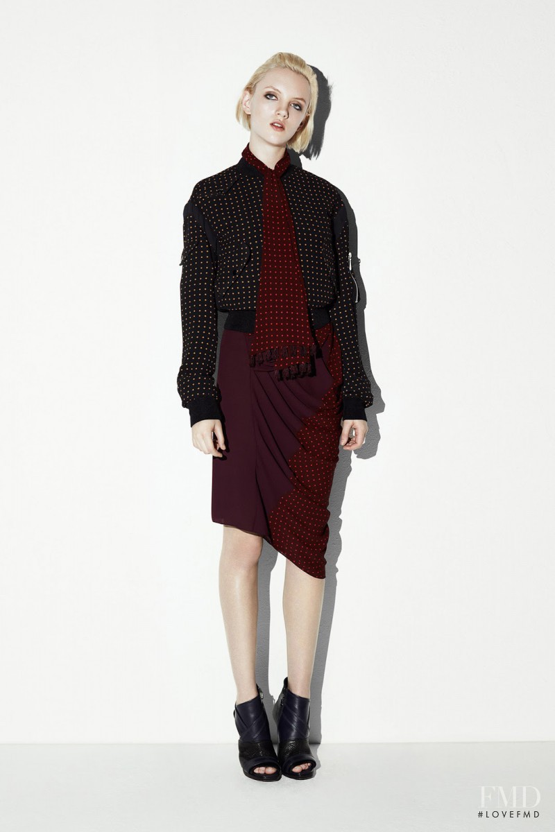 April Tiplady featured in  the McQ Alexander McQueen fashion show for Resort 2014