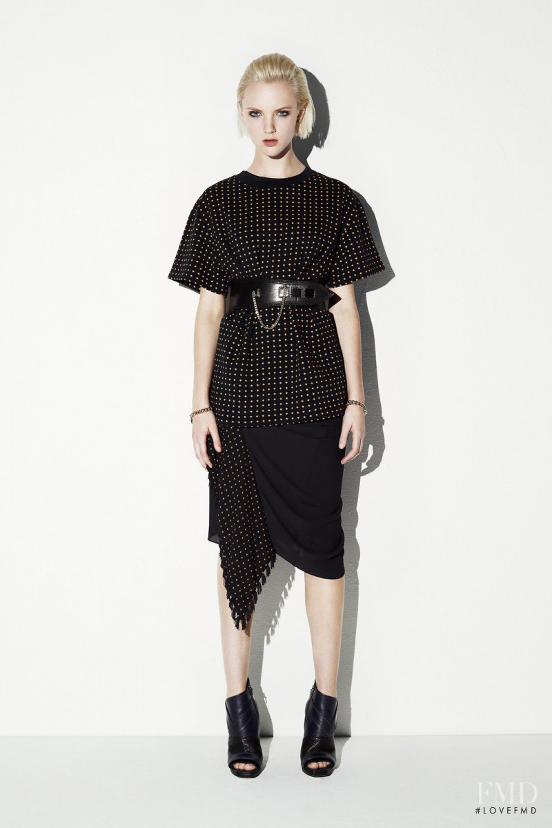 April Tiplady featured in  the McQ Alexander McQueen fashion show for Resort 2014