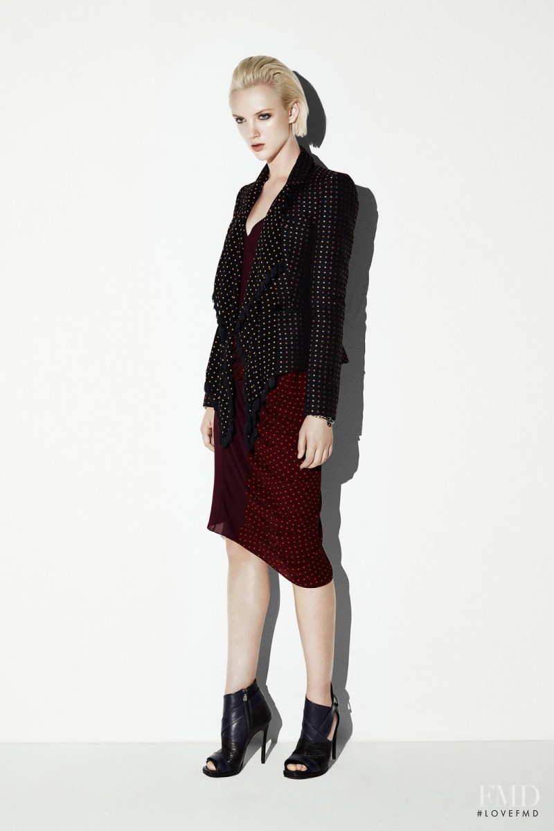 April Tiplady featured in  the McQ Alexander McQueen fashion show for Resort 2014