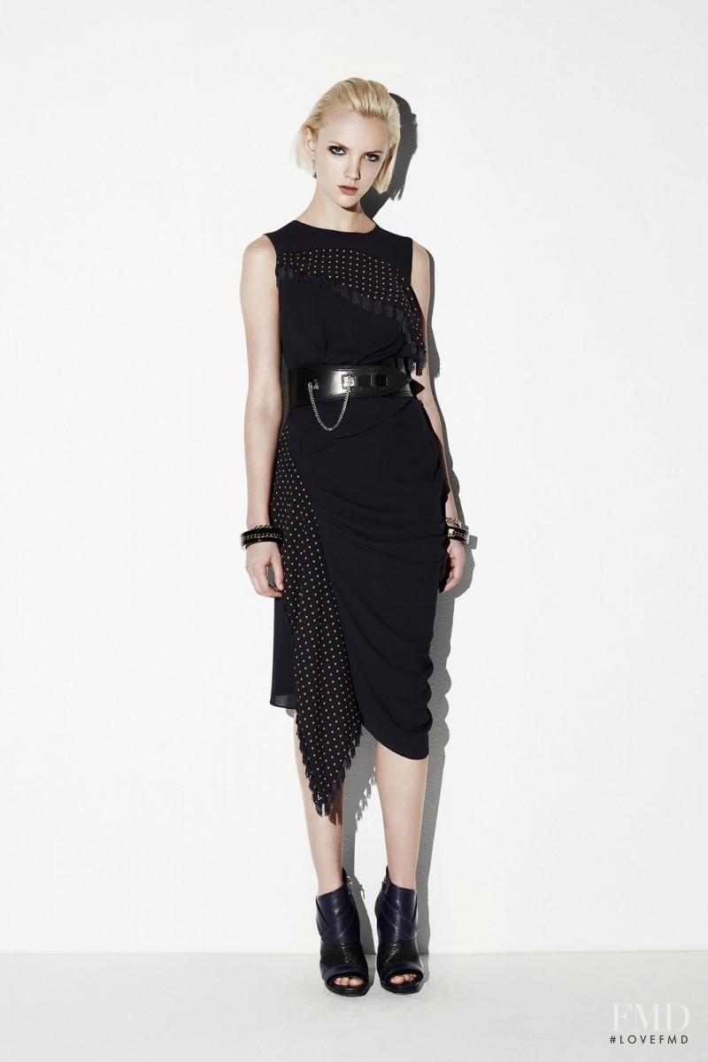 April Tiplady featured in  the McQ Alexander McQueen fashion show for Resort 2014