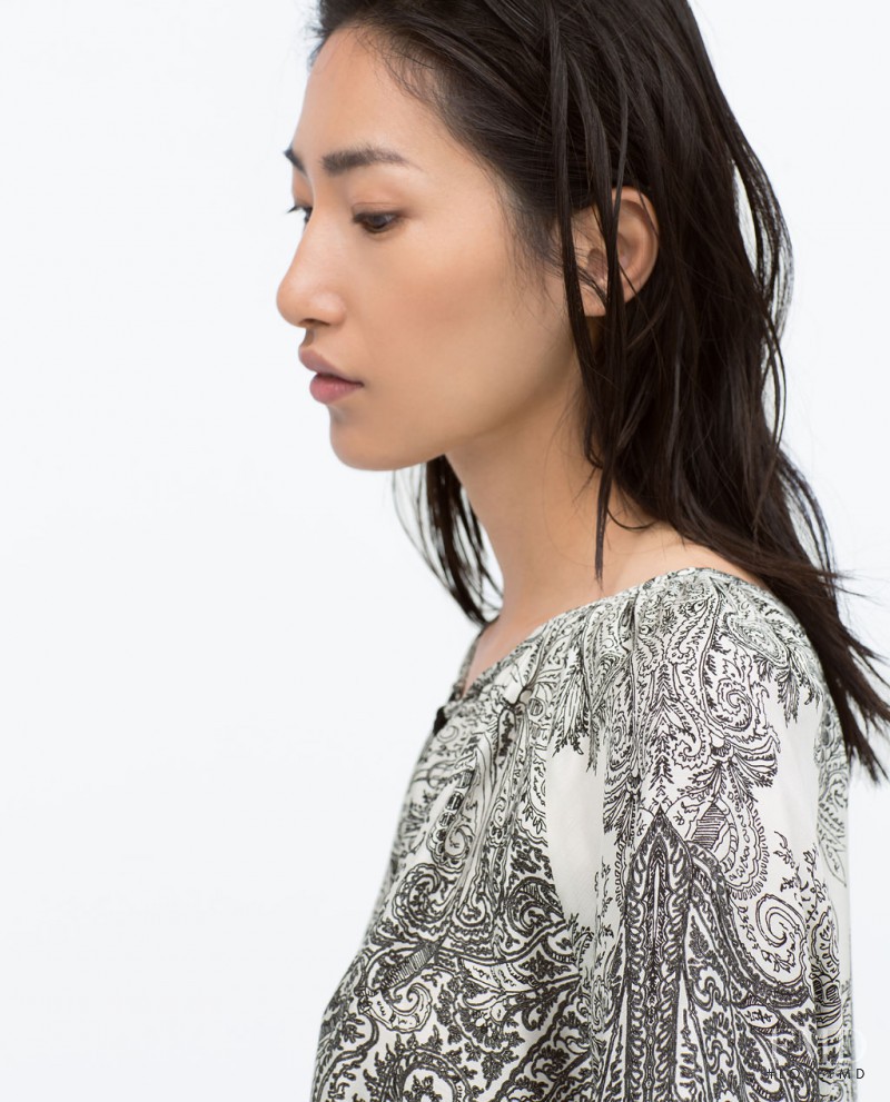 Gigi Jeon featured in  the Zara lookbook for Spring/Summer 2015