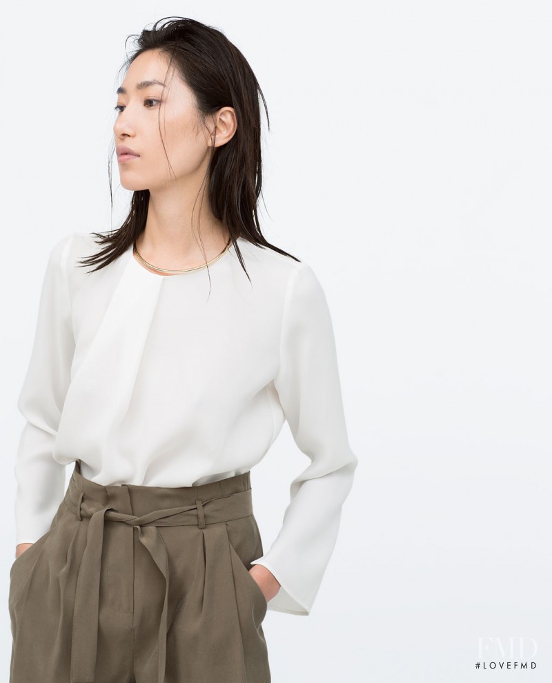 Gigi Jeon featured in  the Zara lookbook for Spring/Summer 2015