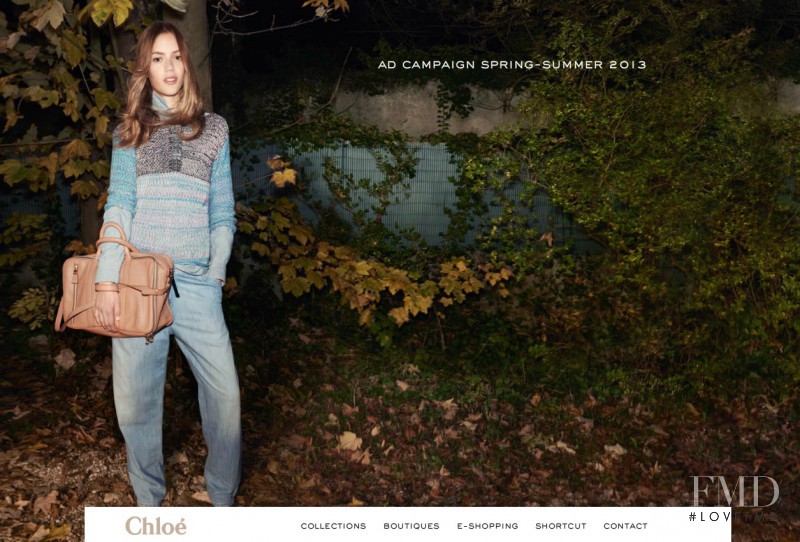 Esther Heesch featured in  the See by Chloe advertisement for Spring/Summer 2013