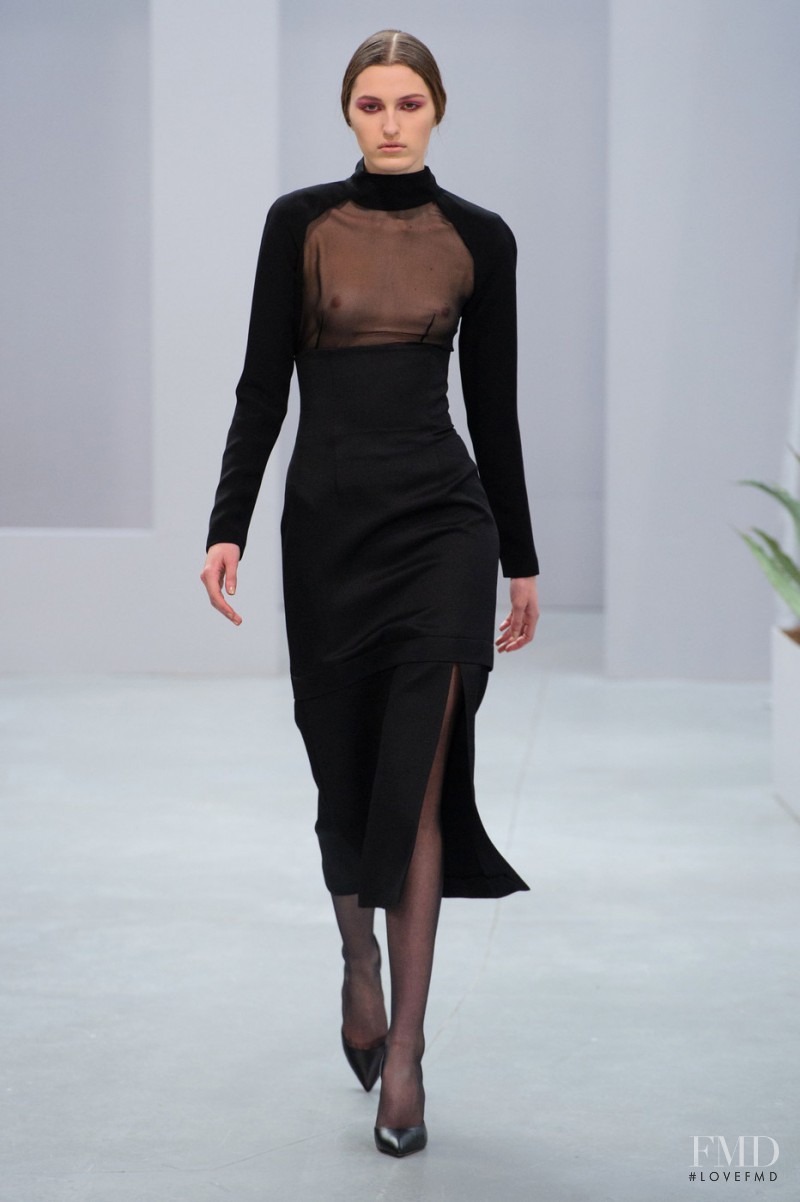 Zoe Huxford featured in  the Barbara Casasola fashion show for Autumn/Winter 2014