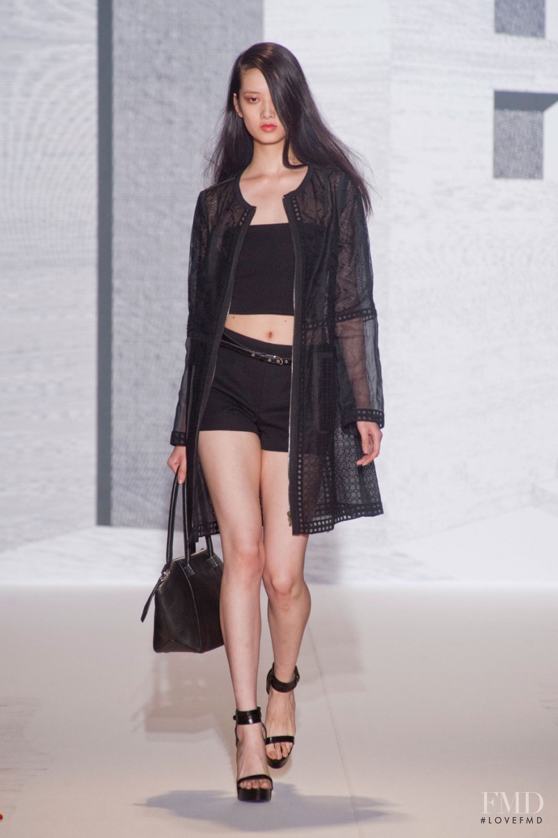 Cici Xiang Yejing featured in  the Andrew Gn fashion show for Spring/Summer 2014