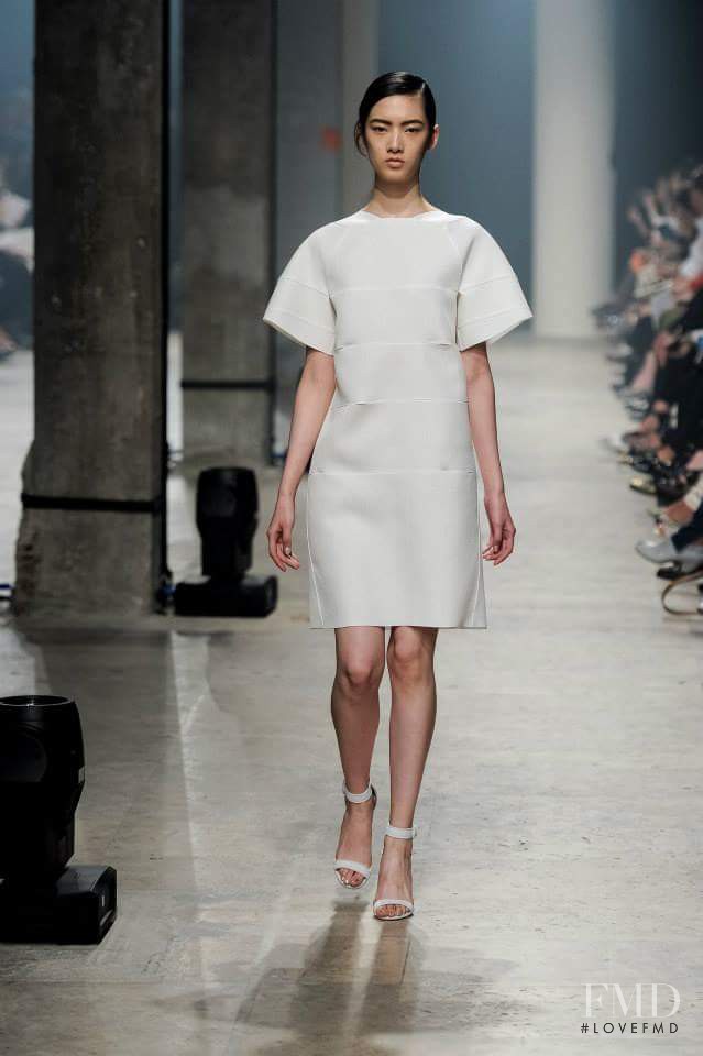 Cici Xiang Yejing featured in  the Maison Rabih Kayrouz fashion show for Spring/Summer 2014