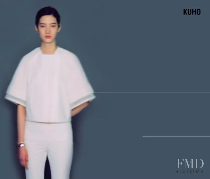 Cici Xiang Yejing featured in  the Kuho advertisement for Spring/Summer 2014