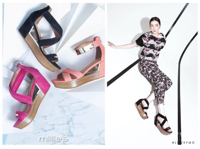 Cici Xiang Yejing featured in  the Millie’s MIx & Match advertisement for Spring/Summer 2014