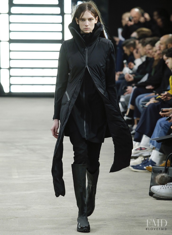 Cam Kerekes featured in  the Y-3 fashion show for Autumn/Winter 2014