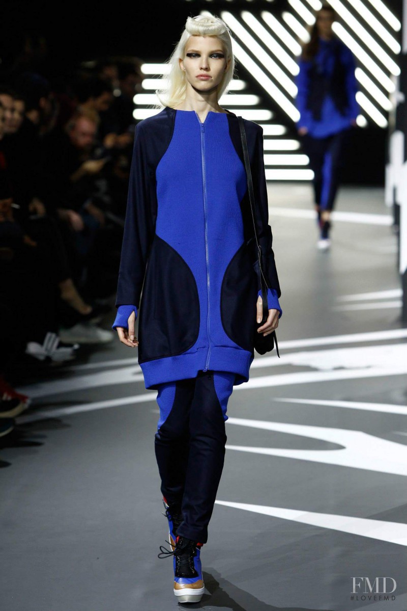 Sasha Luss featured in  the Y-3 fashion show for Autumn/Winter 2014
