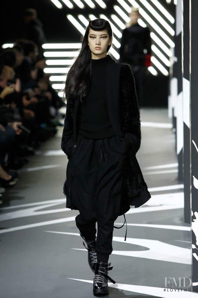 Cici Xiang Yejing featured in  the Y-3 fashion show for Autumn/Winter 2014