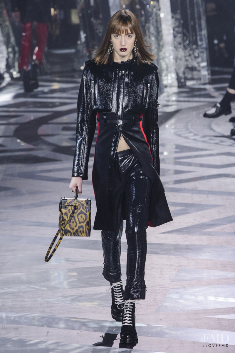 Teddy Quinlivan featured in  the Louis Vuitton fashion show for Autumn/Winter 2016