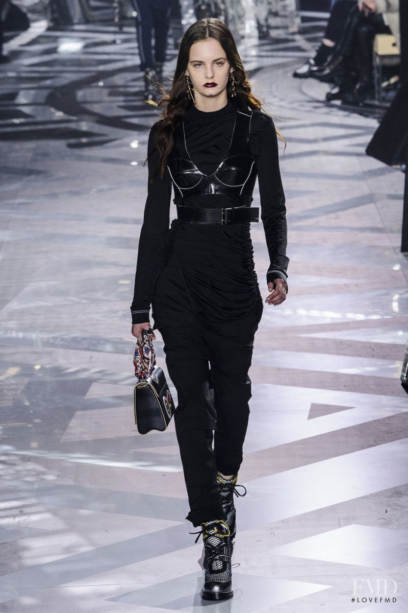 Lea Holzfuss featured in  the Louis Vuitton fashion show for Autumn/Winter 2016