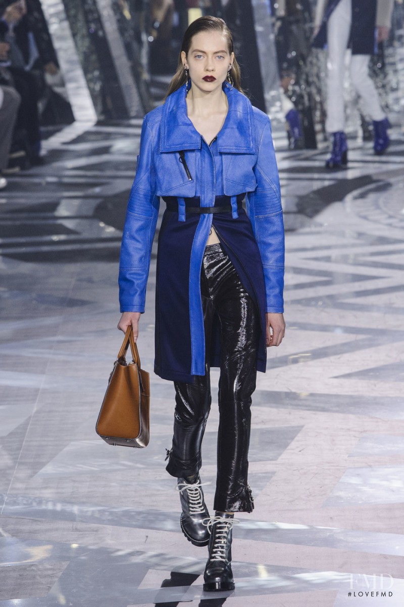 Odette Pavlova featured in  the Louis Vuitton fashion show for Autumn/Winter 2016