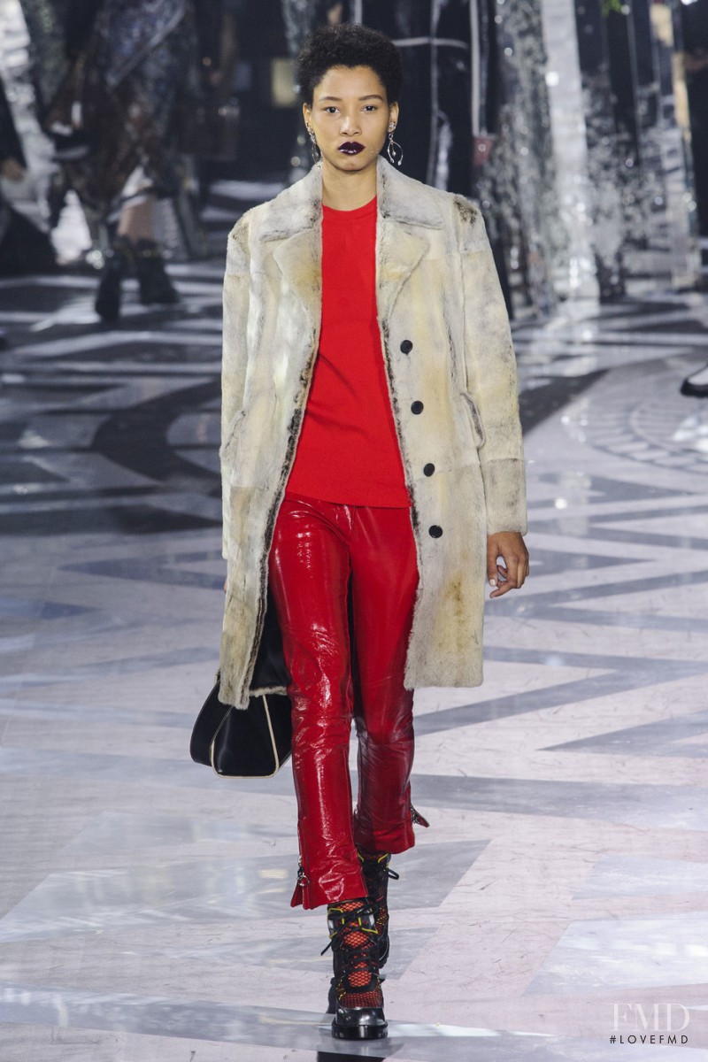 Lineisy Montero featured in  the Louis Vuitton fashion show for Autumn/Winter 2016