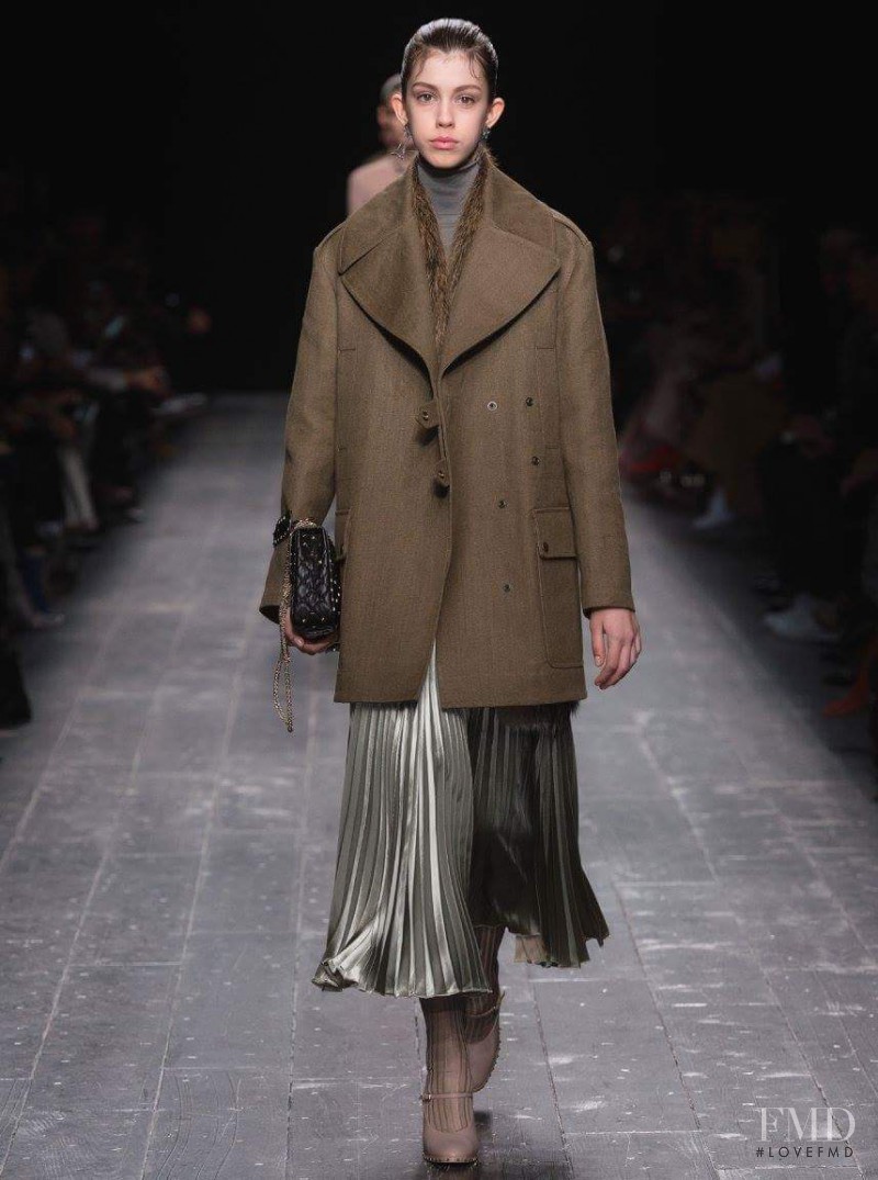 Mayka Merino featured in  the Valentino fashion show for Autumn/Winter 2016