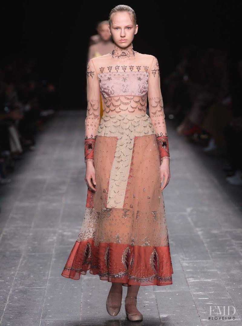 Paula Galecka featured in  the Valentino fashion show for Autumn/Winter 2016