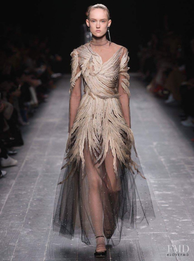 Harleth Kuusik featured in  the Valentino fashion show for Autumn/Winter 2016