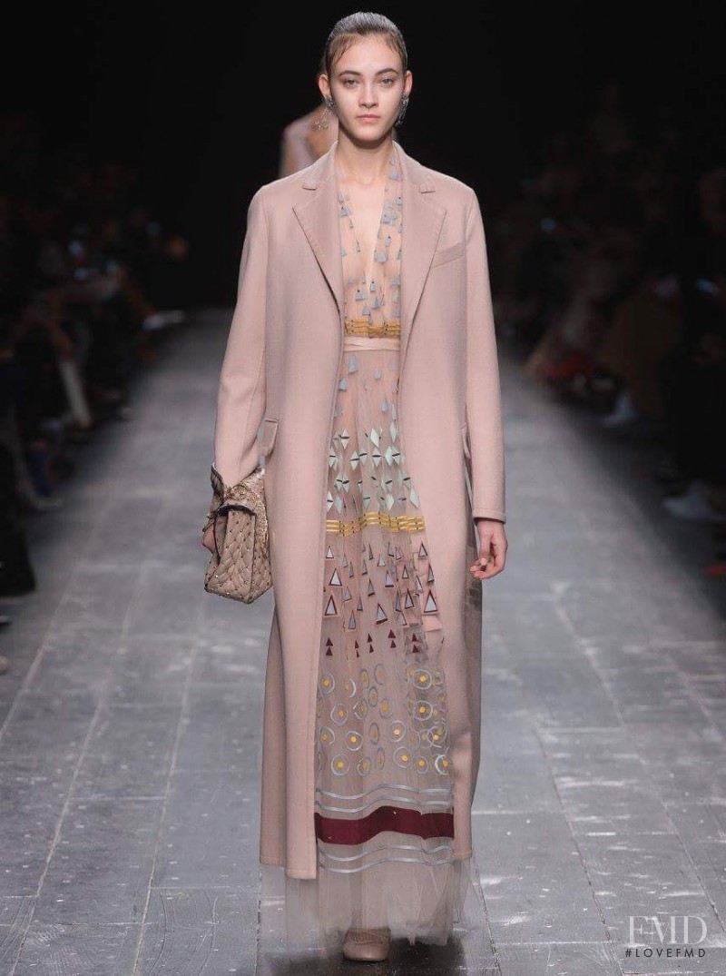 Greta Varlese featured in  the Valentino fashion show for Autumn/Winter 2016