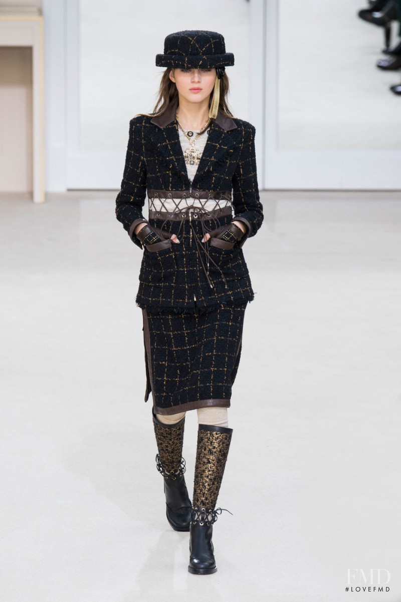 Valery Kaufman featured in  the Chanel fashion show for Autumn/Winter 2016