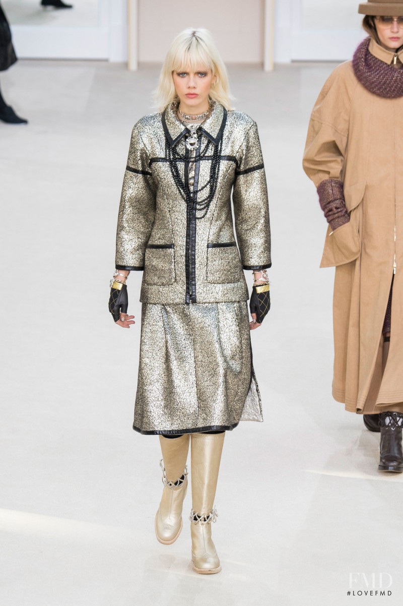 Marjan Jonkman featured in  the Chanel fashion show for Autumn/Winter 2016