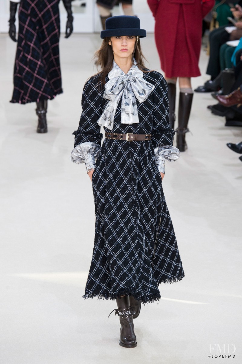 Ronja Furrer featured in  the Chanel fashion show for Autumn/Winter 2016