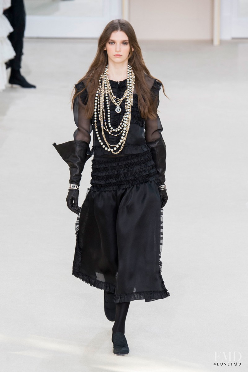 Anka Kuryndina featured in  the Chanel fashion show for Autumn/Winter 2016