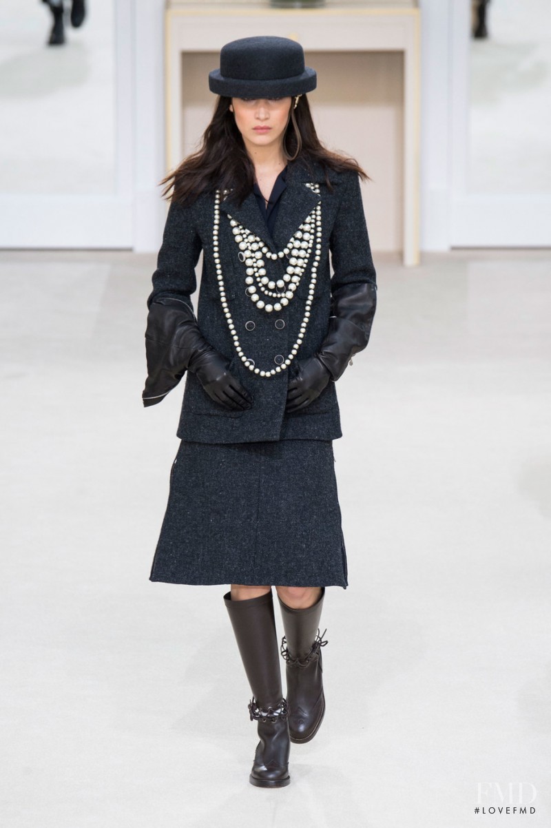 Bella Hadid featured in  the Chanel fashion show for Autumn/Winter 2016