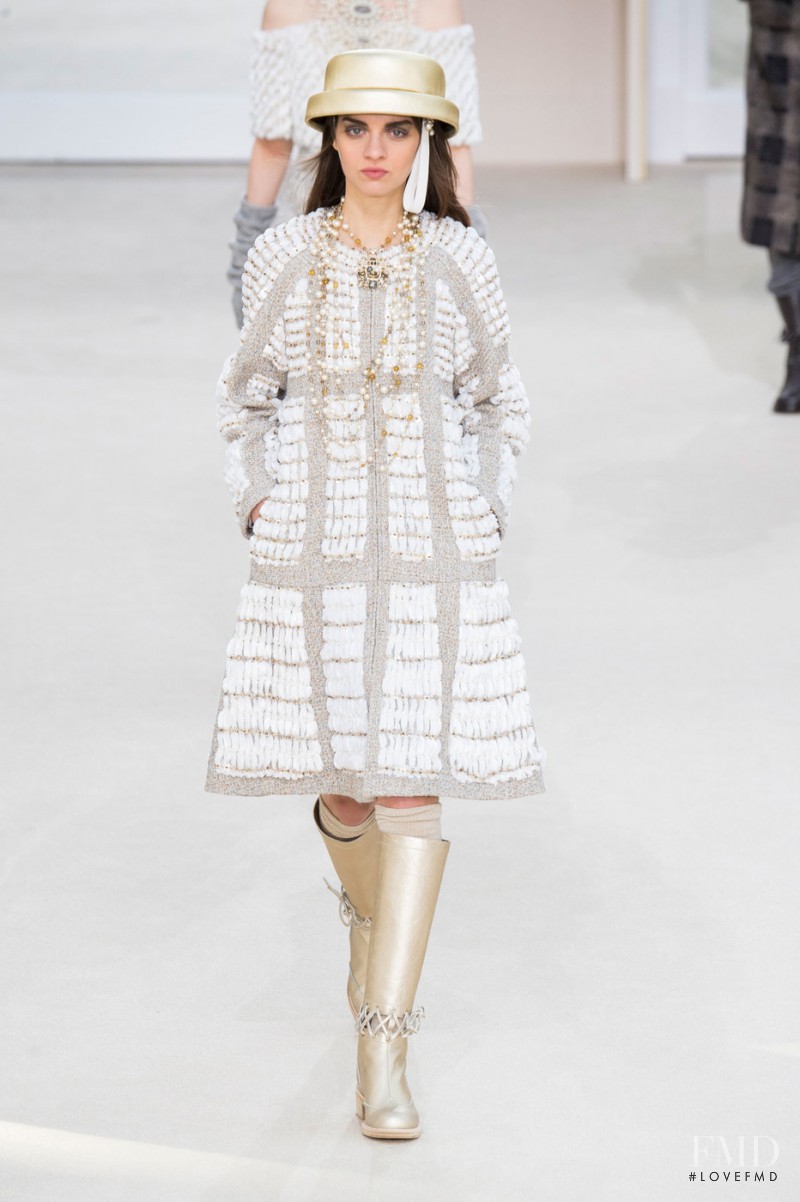 Magda Laguinge featured in  the Chanel fashion show for Autumn/Winter 2016