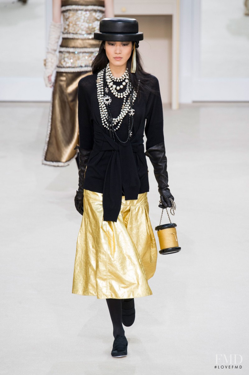 Chiharu Okunugi featured in  the Chanel fashion show for Autumn/Winter 2016