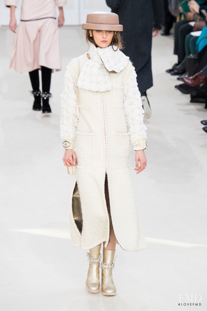 Daga Ziober featured in  the Chanel fashion show for Autumn/Winter 2016