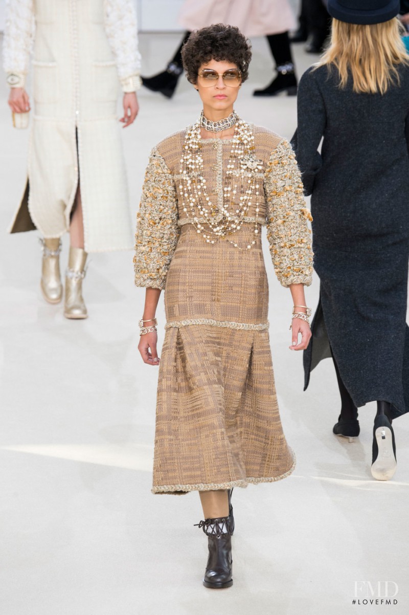 Ari Westphal featured in  the Chanel fashion show for Autumn/Winter 2016