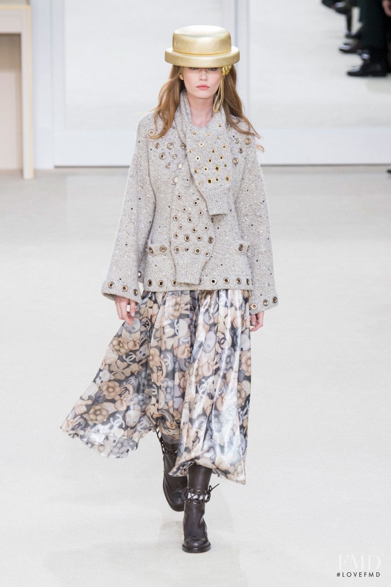 Hollie May Saker featured in  the Chanel fashion show for Autumn/Winter 2016