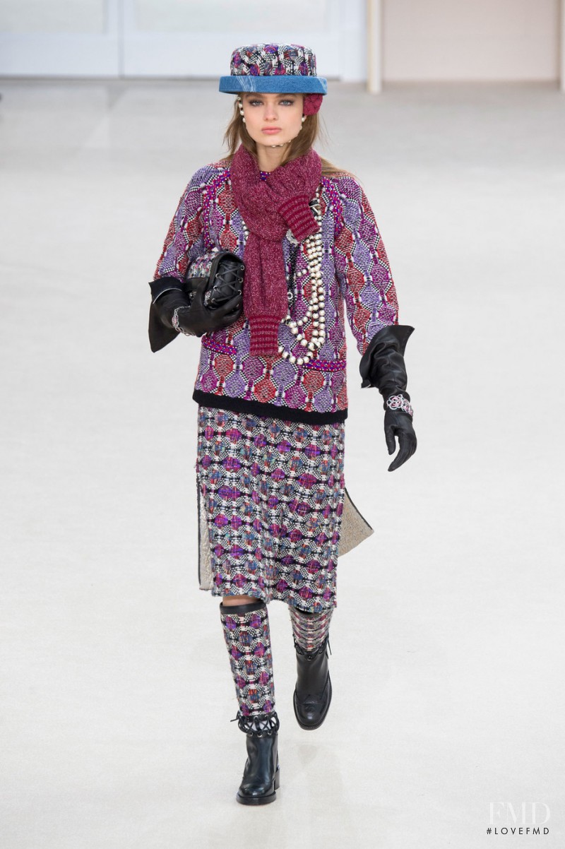 Anna Mila Guyenz featured in  the Chanel fashion show for Autumn/Winter 2016