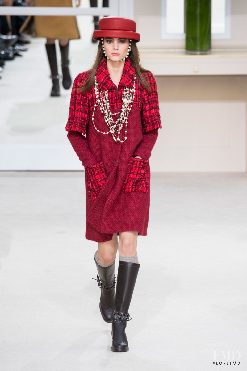 Romy Schönberger featured in  the Chanel fashion show for Autumn/Winter 2016
