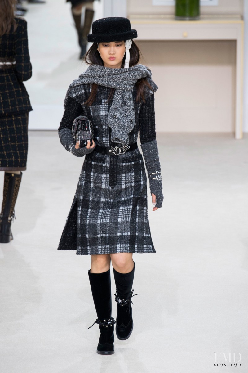 Hyun Ji Shin featured in  the Chanel fashion show for Autumn/Winter 2016