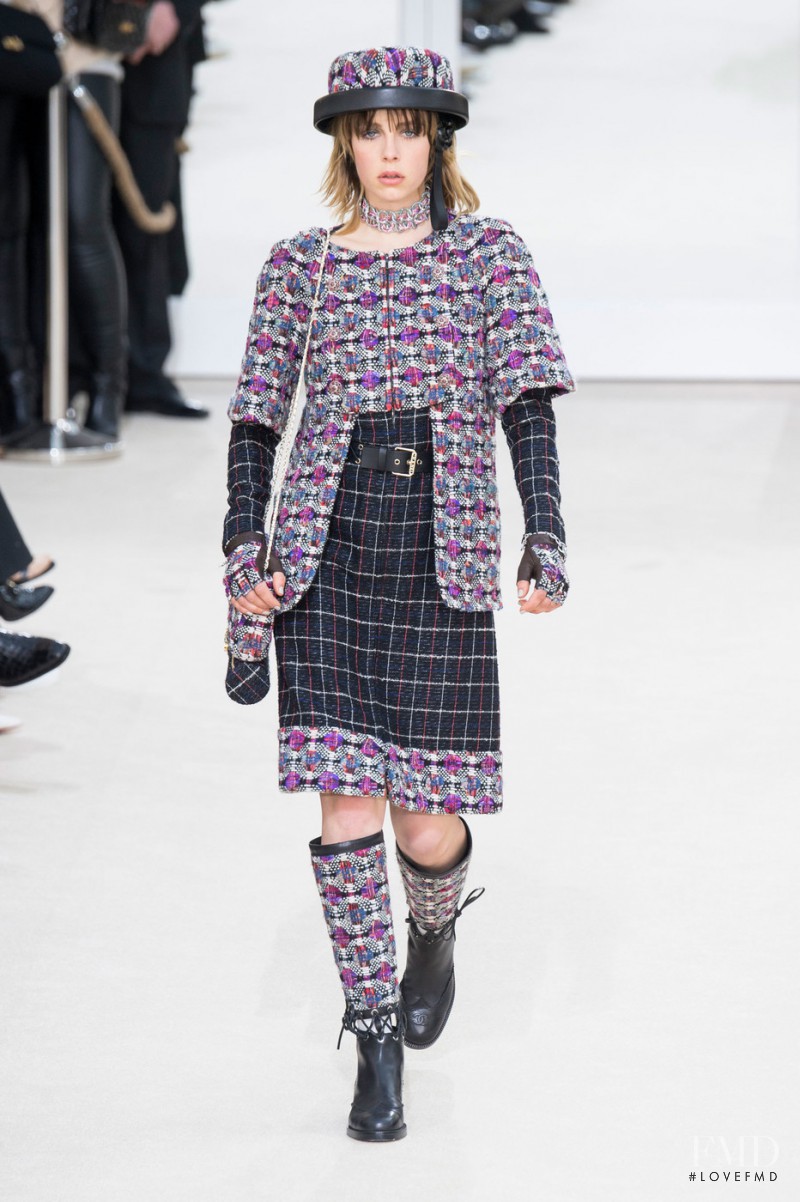 Edie Campbell featured in  the Chanel fashion show for Autumn/Winter 2016
