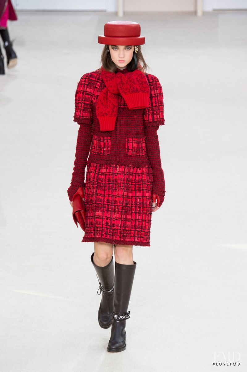 Yuliia Ratner featured in  the Chanel fashion show for Autumn/Winter 2016
