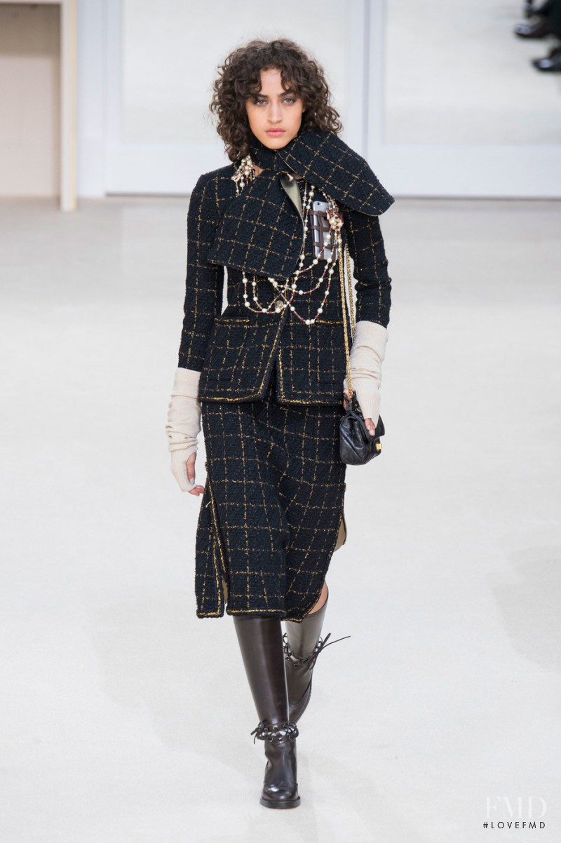 Alanna Arrington featured in  the Chanel fashion show for Autumn/Winter 2016
